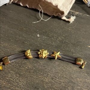 Kirks Folly‎ Celestial Mesh Charm Bracelet Barrel Clasp